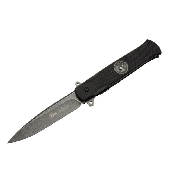 Sibirya Geyikli Çakı Siyah Marka:Sibirya Ürün Kodu: S-2197-A 21,5 CM ürün görseli 1