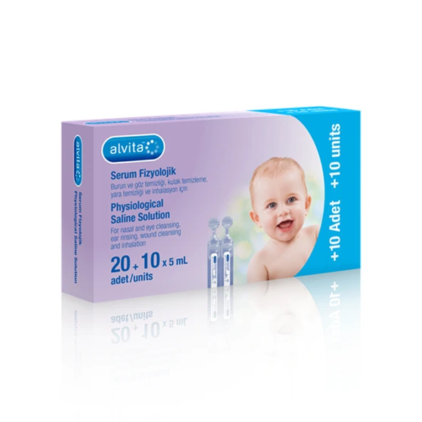 Alvita Fizyolojik Serum 20+10 Flakon ürün görseli 1