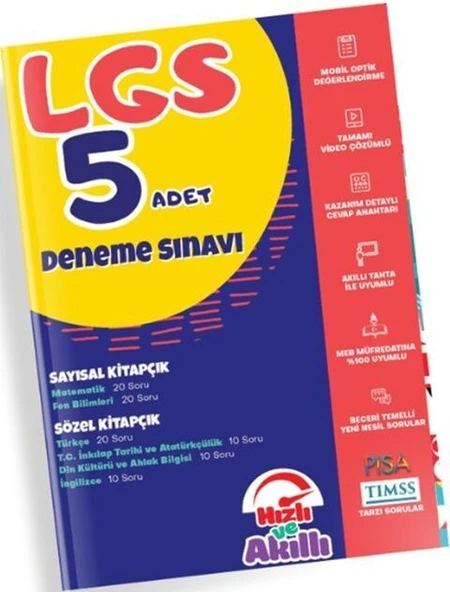 8. Sınıf LGS 5 Deneme Tammat Yayıncılık ürün görseli 1