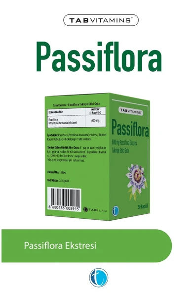 Tabvitamins Passiflora 30 Kapsül - Resim 2