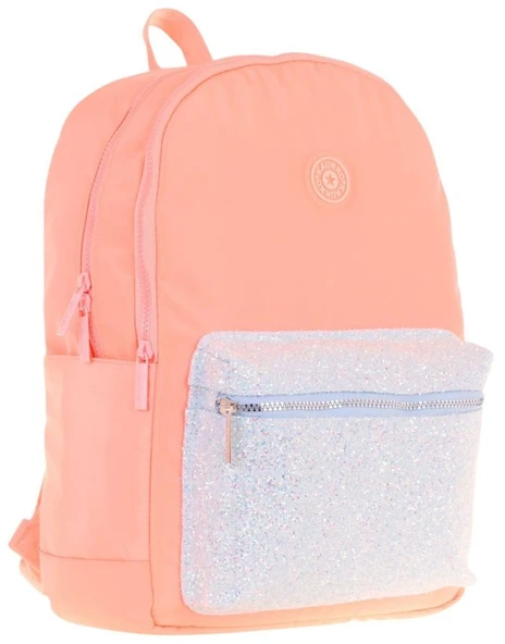 Kaukko Bright Kız Çocuk Taşlı Somon Üç Bölmeli Okul Çantası - K1810 ürün görseli 1