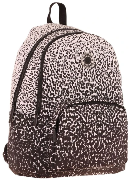 Kaukko Dots Kız Çocuk Üç Bölmeli İlkokul ve Ortaokul Çantası - Siyah Nokta Desenli - K1804 ürün görseli 1