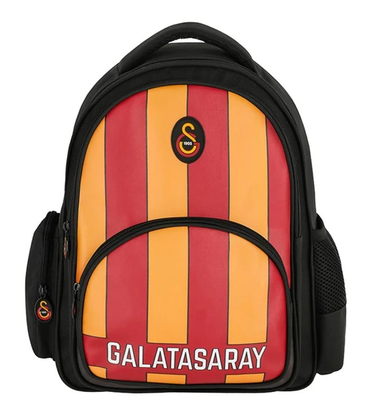 Galatasaray Lisanslı Erkek Çocuk Üç Bölmeli Sarı Kırmızı Çocuk Desenli Okul Çantası - ME25556 ürün görseli 1