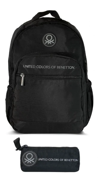 United Colors Of Benetton Monokrom Style Unisex Çocuk Sırt Çantası - Siyah - Erkek ürün görseli 1