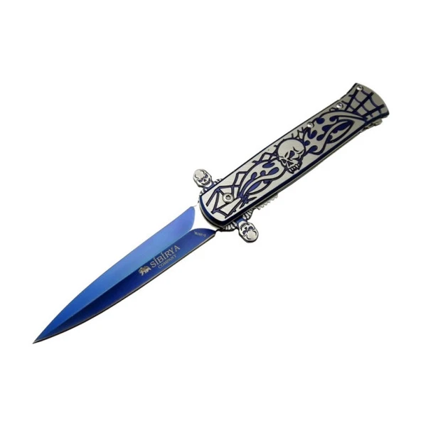 Sibirya Kurukafa Blue Çakı Marka:Sibirya Ürün Kodu: S-2079L 22 CM ürün görseli 1