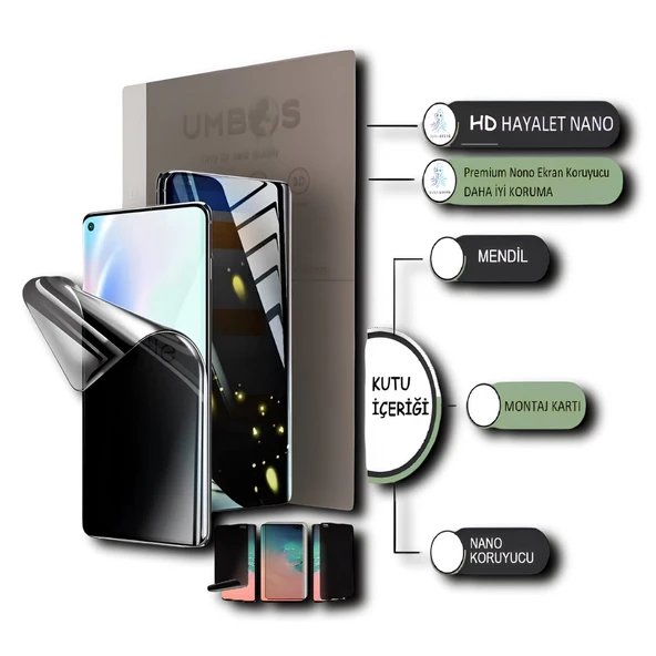 Apple iPhone 15 NANO Ekran Koruyucu ULTRA İnce Esnek - Hd Şeffaf Hayalet - Umbos ürün görseli 1