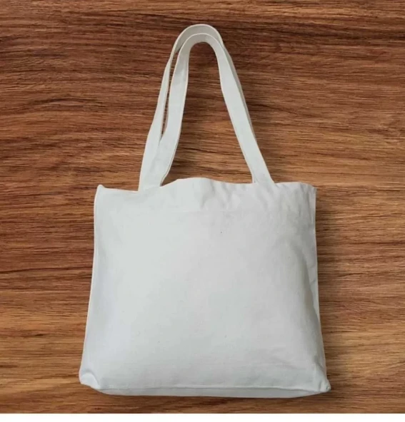 Unisex Piknik ve Deniz Cepli Fermuarlı Çanta - Beyaz ürün görseli 1
