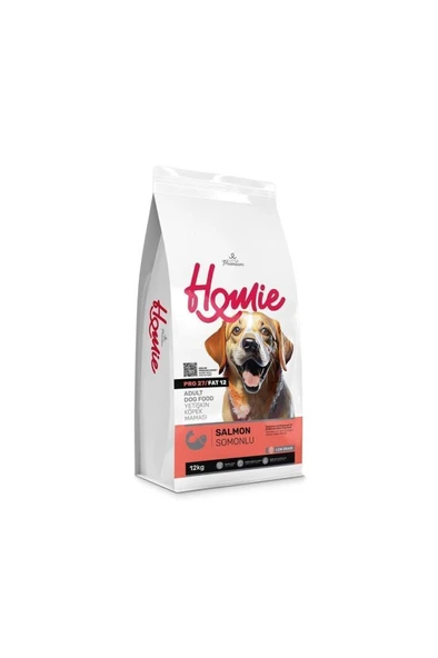 Homie Düşük Tahıllı Somonlu Yetişkin Köpek Maması 12 Kg ürün görseli 1