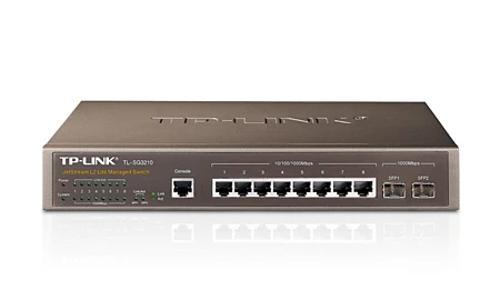 TP-LINK TL-SG3210 8 Port Gigabit RJ45,2 Port Gigabit SFP L2 Yönetilebilir Switch ürün görseli 1