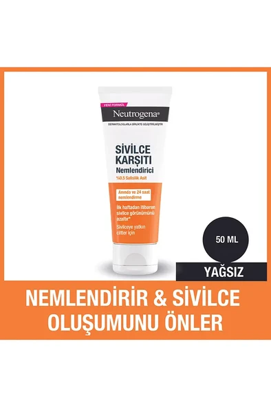 Neutrogena Sivilce Karşıtı Yağsız Yüz Nemlendiricisi 50ml ürün görseli 1