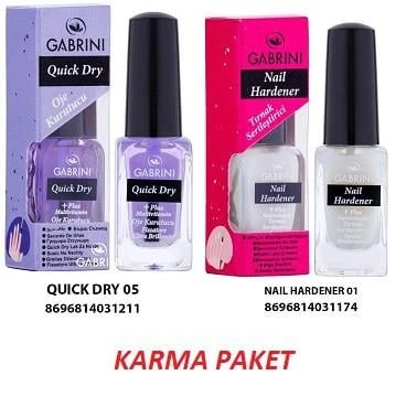 Gabrini Karma Paket Acı Cila-Sertleştirici-Kurutucu ürün görseli 1