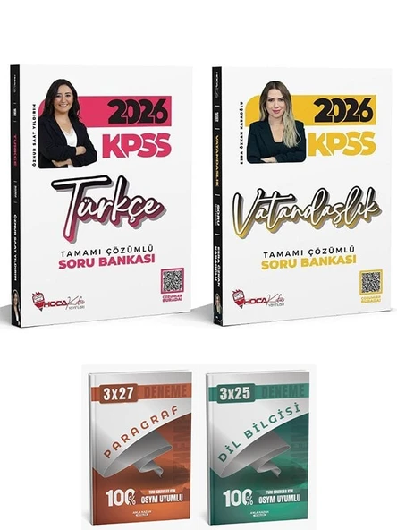 Anla Kazan + Hoca Kafası 2026 KPSS Türkçe + Vatandaşlık Soru Bankası 2 li Set - Öznur Saat Yıldırım, Esra Özkan Karaoğlu Anla Kazan + Hoca Kafası Yayınları ürün görseli 1