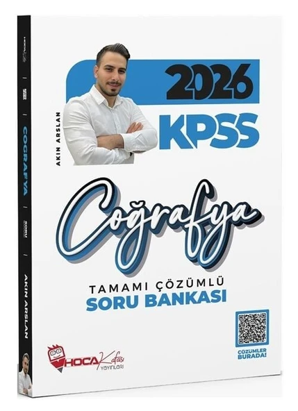 Hoca Kafası 2026 KPSS Coğrafya Soru Bankası Çözümlü - Akın Arslan Anla Kazan + Hoca Kafası Yayınları ürün görseli 1