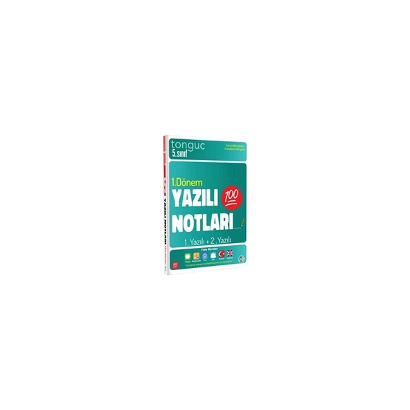 Tonguç 5. Sınıf Yazılı Notları 1. Dönem 1.+2. Yazı ürün görseli 1