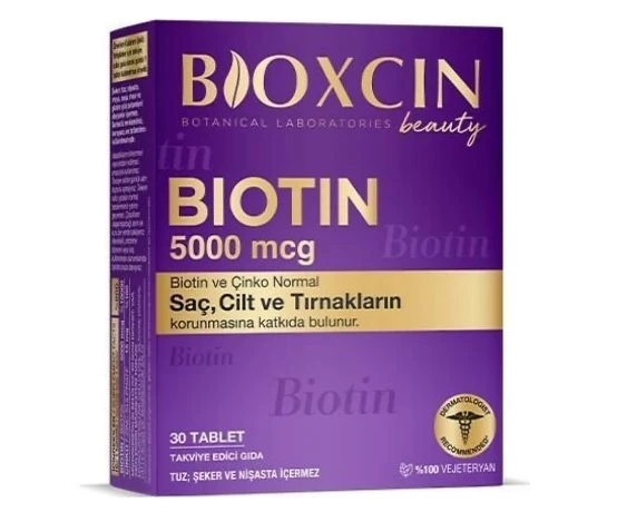 Bioxcin Biotin 5000 mcg 30 Tablet ürün görseli 1