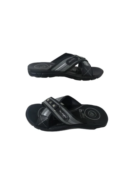 Ziley Zl023-010 Erkek Füme Çapraz Model Günlük Yürüyüş Terlik ürün görseli 1