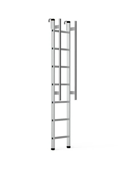 Narvon 2.5 Metre Korkuluklu Kancalı Alüminyum Merdiven ürün görseli 1