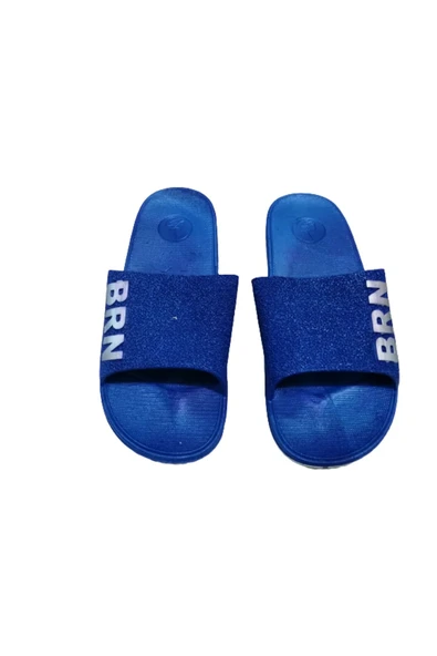 Byron Brn B050-10 Unisex Lacivert Beyaz Kaymaz Taban Deniz Plaj Havuz Günlük Yürüyüş Terlik ürün görseli 1