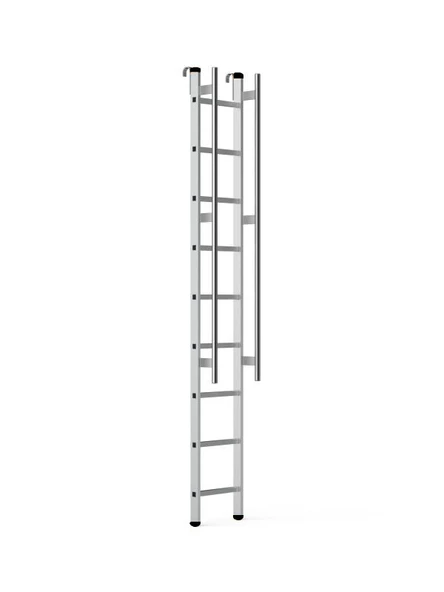 Narvon 3 Metre Korkuluklu Kancalı Alüminyum Merdiven ürün görseli 1