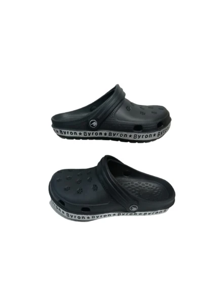 Byron Unisex Siyah Poliüretan Yürüyüş Terlik Sandalet ürün görseli 1