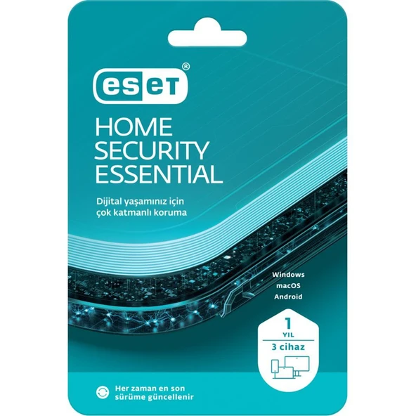 Eset Home Securıty Premıum 3 Kullanıcı 1 Yıl Box Kutu ürün görseli 1