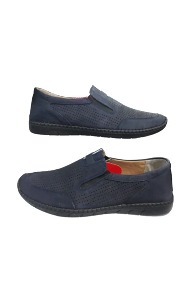 MYM Ayakkabı My079-020 Erkek Lacivert Deri Günlük Yürüyüş Casual Ayakkabı ürün görseli 1