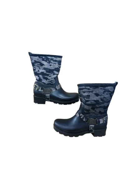 Casual Kadın Siyah Desenli Çizme ürün görseli 1
