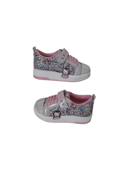 Prokids Taşlı Kız Çocuk Spor Ayakkabı, Hello Kitty Desenli Ortopedik Taban Sneaker ürün görseli 1