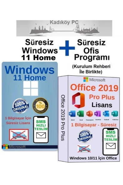 MICROSOFT Office 2019 Pro Plus Lisans Süresiz Windows 2011 Home Lisans Süresiz ürün görseli 1