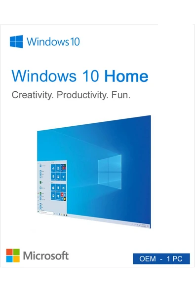 MICROSOFT Windows 10 Home Oem Lisans Anahtarı ürün görseli 1