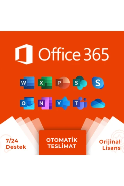 MICROSOFT Office 365-2019 Pro Plus Abonelik [5 Cihaz] Windows & Mac (Hemen Teslim) Ömür Boyu ürün görseli 1