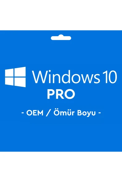 MICROSOFT Windows 10 Pro OEM Key Lisans Anahtarı Ömür Boyu ürün görseli 1
