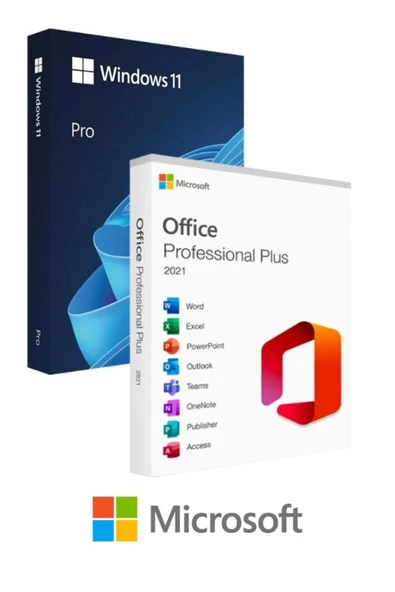 MICROSOFT Office 2021 Pro Plus + Windows 11 Pro Dijital Lisans Anahtarı ürün görseli 1