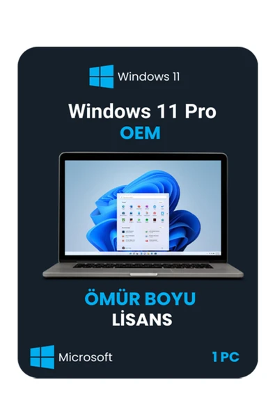 MICROSOFT Windows 11 Pro Oem Lisans - Süresiz - 1 Pc ürün görseli 1
