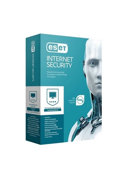 Eset Nod32 Internet Security Türkçe 3 Kullanıcı 1 Yıl ürün görseli 1