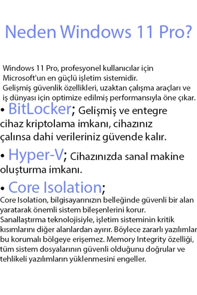 MICROSOFT Windows 11 Pro Dijital Lisans Anahtarı - Resim 2