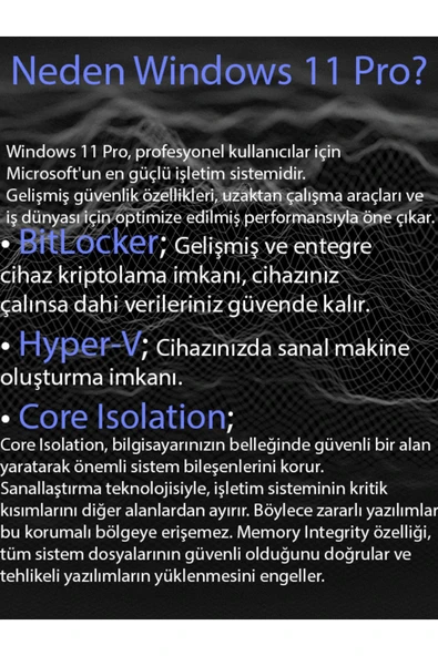 MICROSOFT Windows 11 Pro Dijital Lisans Anahtarı - Resim 2