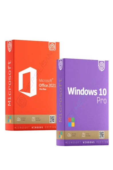 MICROSOFT Windows 10 Pro + Office 2021 Pro Plus ( Süresiz ) Hepsi Lisans ürün görseli 1
