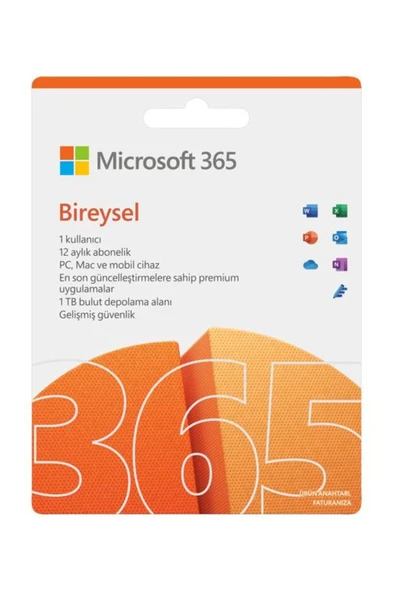 MICROSOFT 365 Bireysel Türkçe Yeni ürün görseli 1