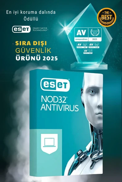 ESET Nod32 Türkçe - 1 Kullanıcı 1 Yıl Lisans Anahtarı Garantili ürün görseli 1