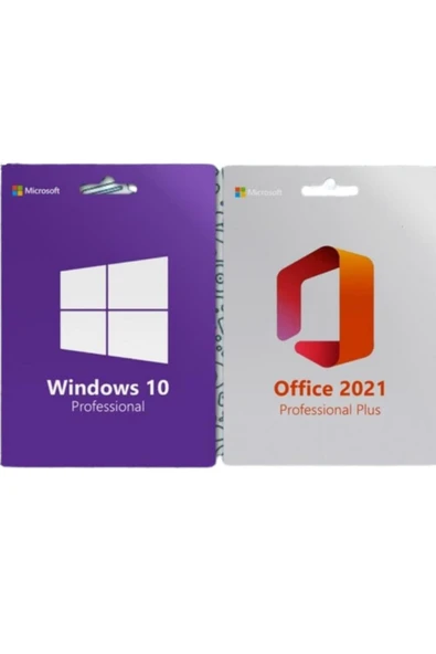 MICROSOFT Windows 10 Pro + Office 2021 Pro Plus Lisans Keyi ürün görseli 1