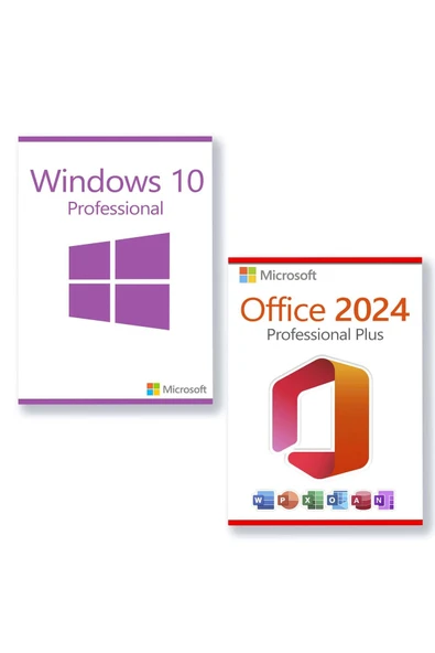 MICROSOFT Windows 10 Pro Home Ve Office 2024 Key Son Model Ömür Boyu Kullanım-full Versiyon ürün görseli 1