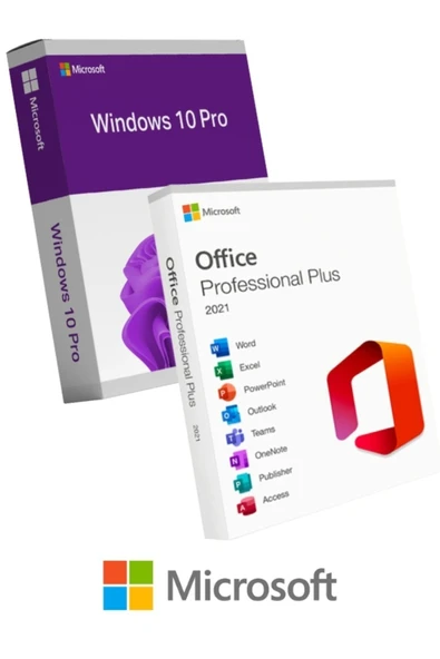 MICROSOFT Office 2021 + Windows 10 Pro Dijital Lisans Anahtarı ürün görseli 1