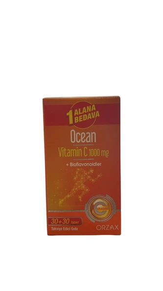 Ocean Vitamin C 1000 mg 30+30 Tablet 1 Alana 1 Bedava  850071952933 ürün görseli 1