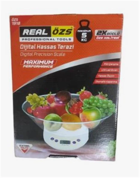 Real Özs Digital Hassas Terazi 5kg özs-1918 ürün görseli 1