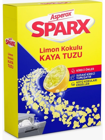 Sparx Limon Kokulu Bulaşık Makinesi Kaya Tuzu 1, 5 kg ürün görseli 1