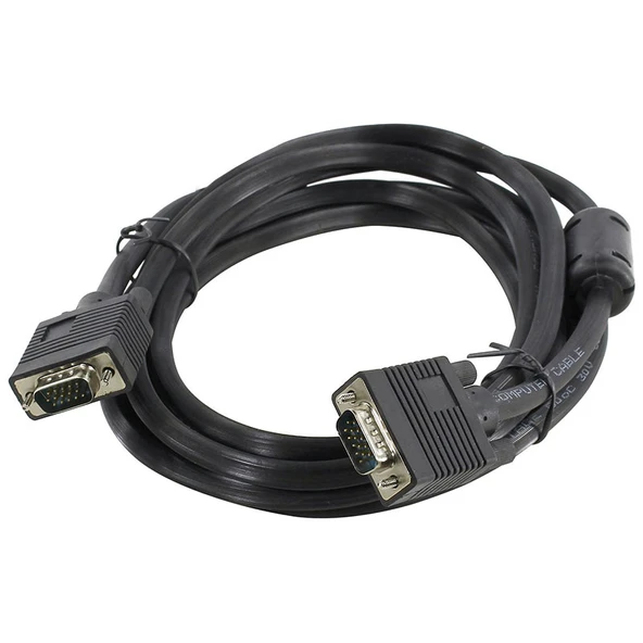 VGA erkek erkek kablo 15 pin vga görüntü kablosu 2m ürün görseli 1