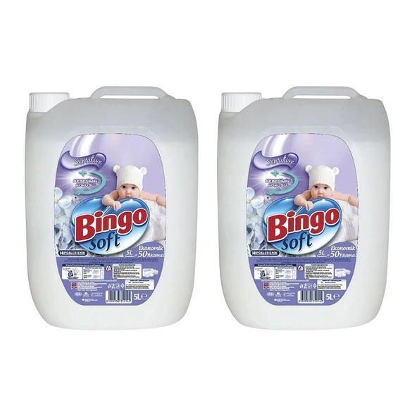 Bingo Soft Sensitive Çamaşır Yumuşatıcısı 5 lt x 2 Adet ürün görseli 1