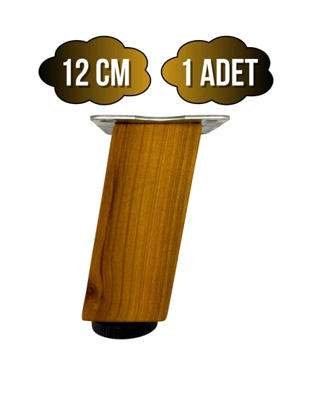 Kale Eğimli Ayarlı Ahşap Ayak Mobilya Masa ve Dolap Ayağı(KİRAZ)(KİRAZ AĞACI) Kiraz 12cm 12cm - 1 ADET ürün görseli 1