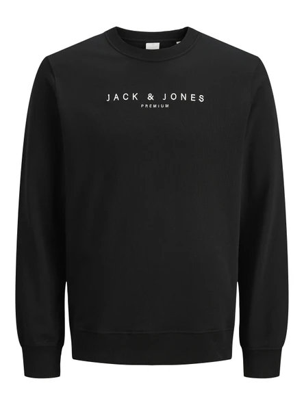 JACK JONES Premium Yazılı Bisiklet Yaka Erkek Sweatshirt 12283436 ürün görseli 1